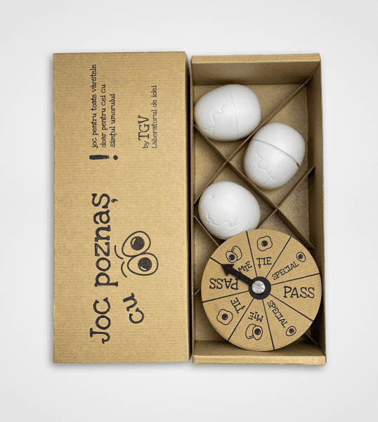 Custom cardboard game packaging with fitted inserts